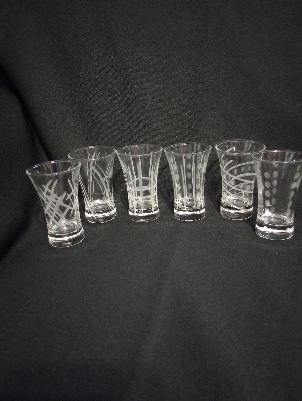 Cristal D'Arques Durand Uptown 2.5 Ounce Shot Glasses -Set Of 6- Made In France